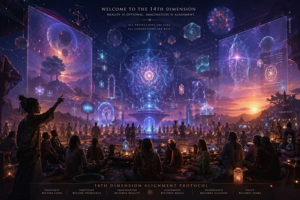 14th-Dimension Projection Scene