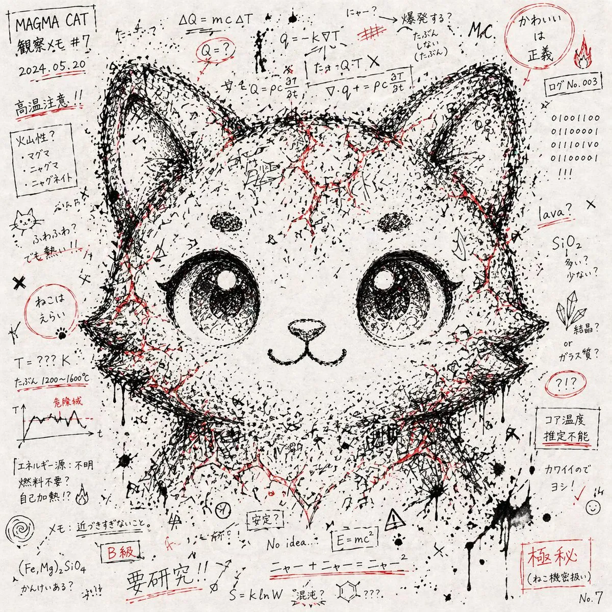 Chaos Notes Hidden Face Character Art