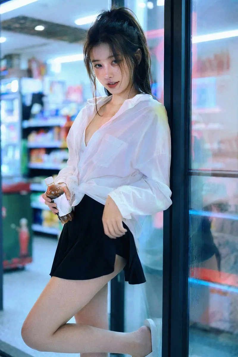 Convenience Store Neon Portrait
