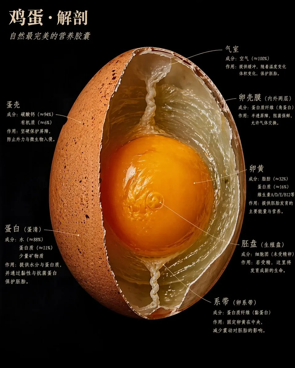 Naturalist-Style Food Specimen Cross-Section